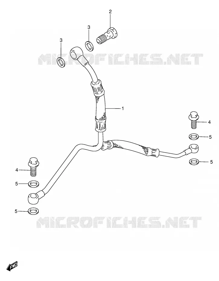 OIL PIPE Suzuki MOTO 650 DR 1999  DR650SEUX(E4)