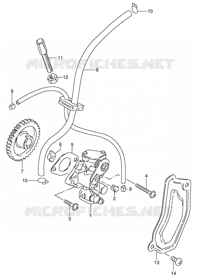 OIL PUMP Suzuki MOTO 80 DS 2000  DS80Y(E3/E28)