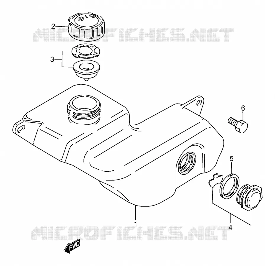 OIL TANK Suzuki MOTO 80 DS 1996  DS80T(E24)