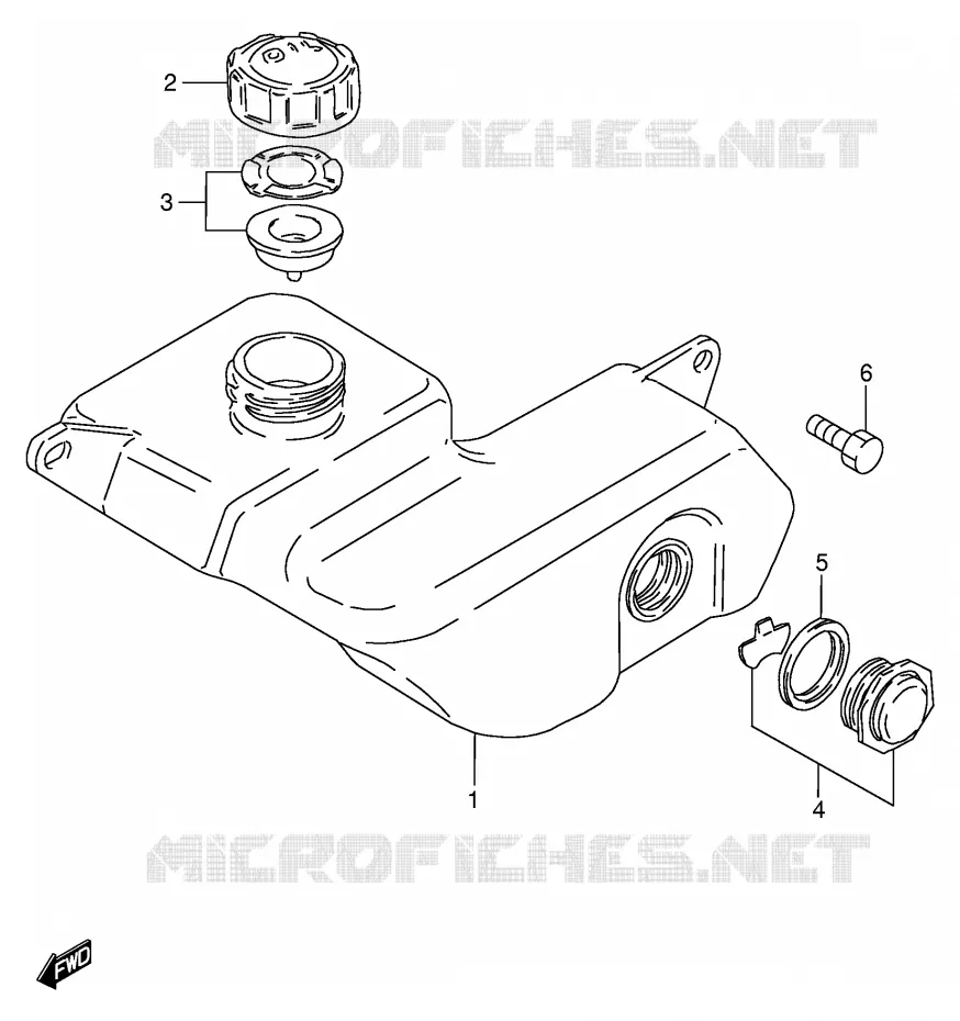 OIL TANK Suzuki MOTO 80 DS 2000  DS80Y(E3/E28)