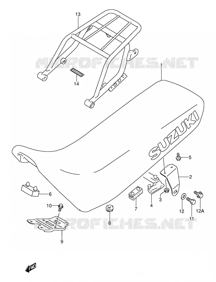 SEAT Suzuki MOTO 250 DR 1992  DR250SN(E24)