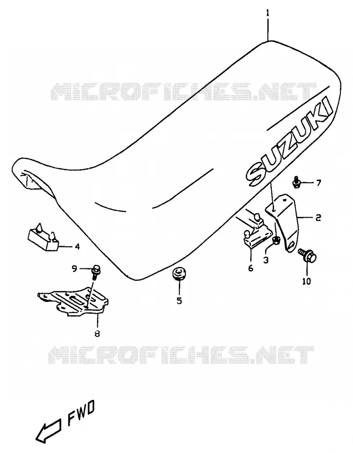 SEAT Suzuki MOTO 350 DR 1999  DR350X(V/W/X)