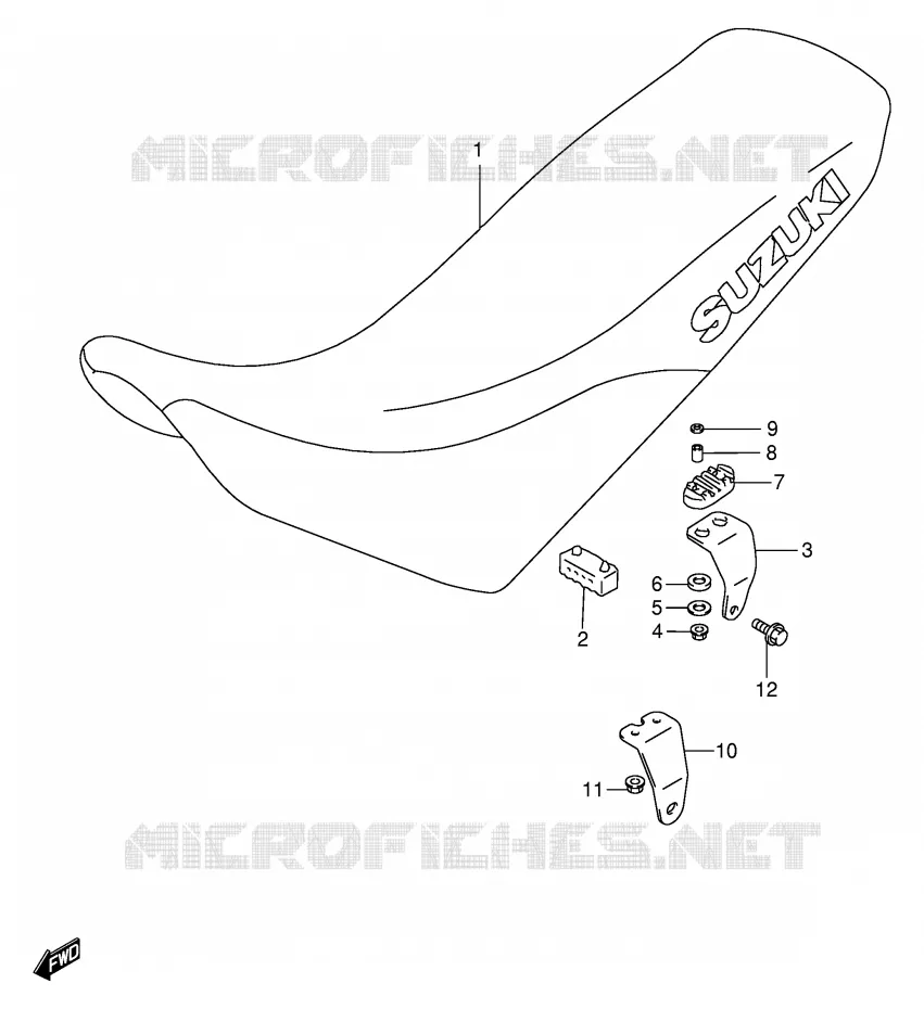 SEAT Suzuki MOTO 650 DR 1999  DR650SEUX(E4)