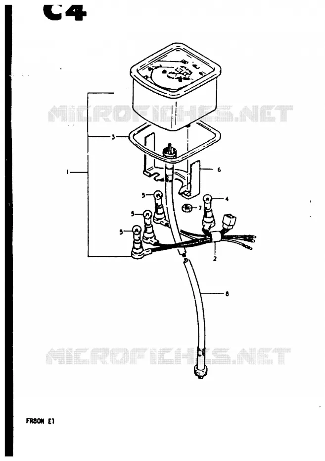 SPEEDOMETER (FR80N) Suzuki SCOOTER 80 FR 1981  FR80N(M/B/N)