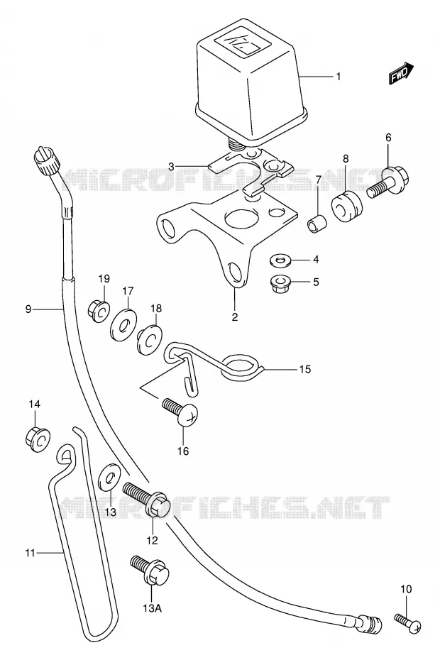 SPEEDOMETER Suzuki MOTO 350 DR 1995  DR350S(E1)