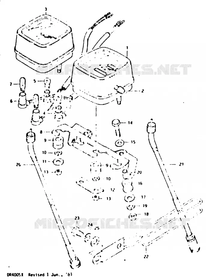 SPEEDOMETER Suzuki MOTO 400 DR 1980  DR400ST(T/X)