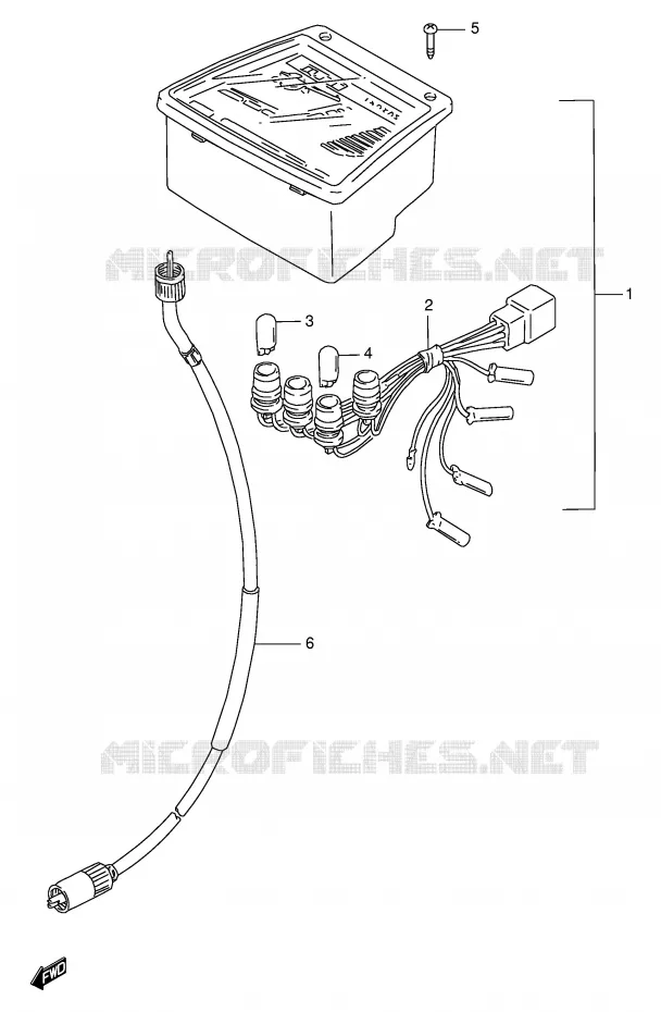 SPEEDOMETER Suzuki SCOOTER 100 FB 1986  FB100DG(E71)