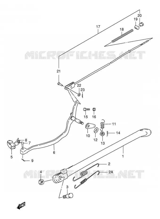 STAND (MODEL R/S/T) Suzuki MOTO 125 DR 1997  DR125SEUV(E4)