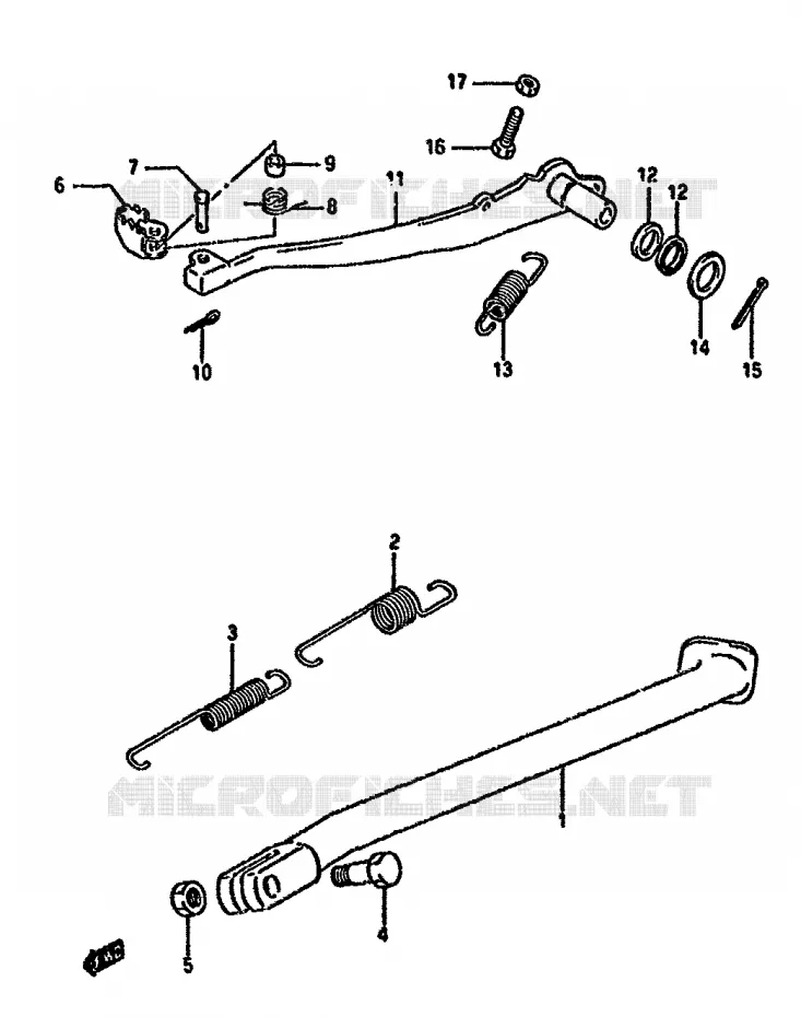 STAND Suzuki MOTO 350 DR 1992  DR350SHN(L/M/N/P/R)