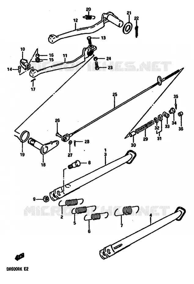 STAND Suzuki MOTO 600 DR 1988  DR600RJ(E2)