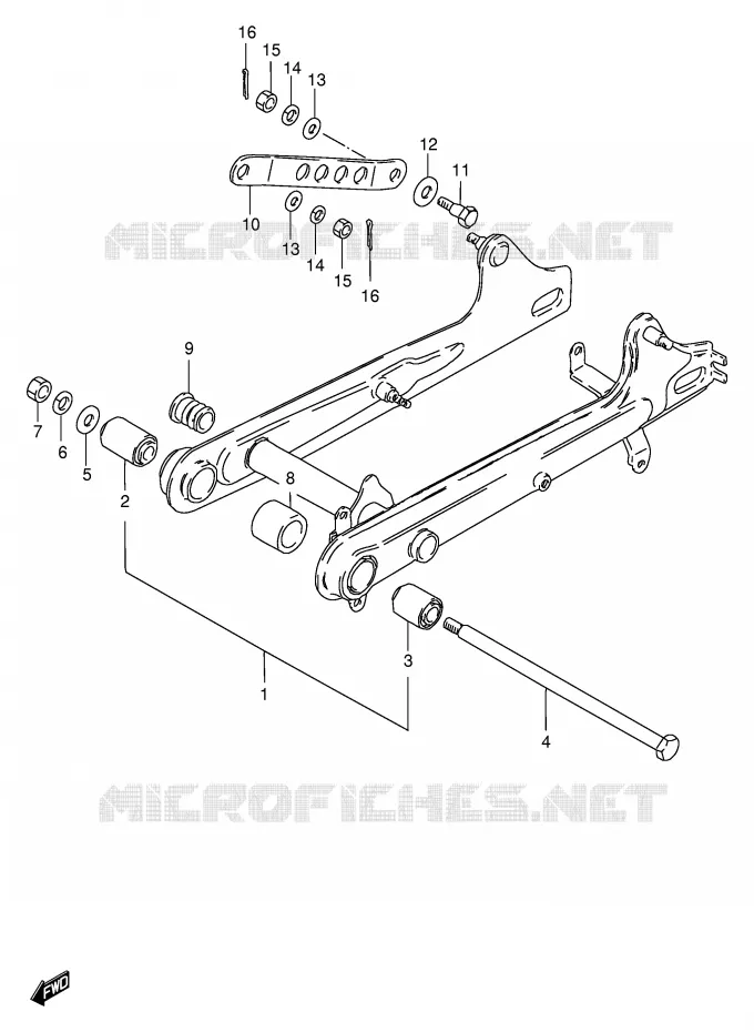 SWINGARM Suzuki SCOOTER 100 FB 1994  FB100DR(E71)