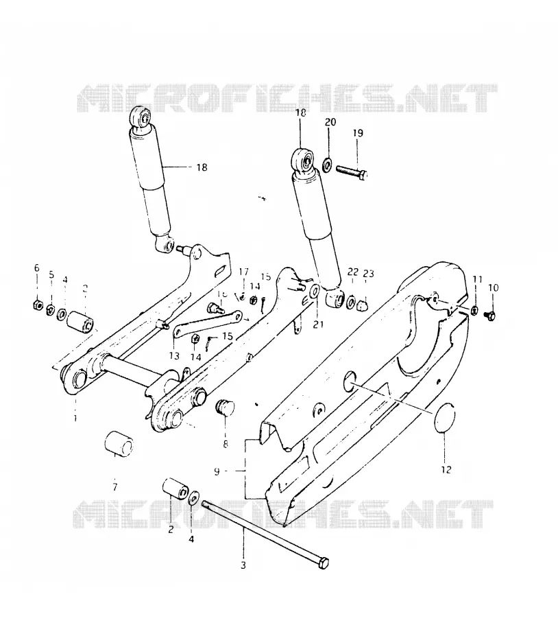 SWINGARM Suzuki SCOOTER 50 FR 1999  FR50X