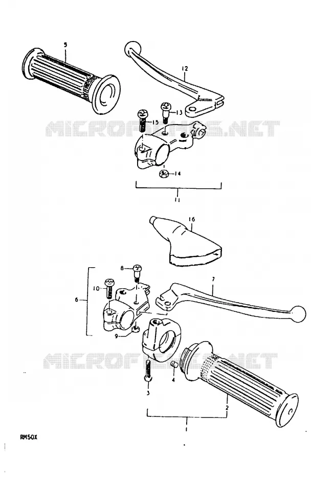 SWITCHES (RM50C) Suzuki MOTO 50 RM 1978  RM50C(C/N/T/X)