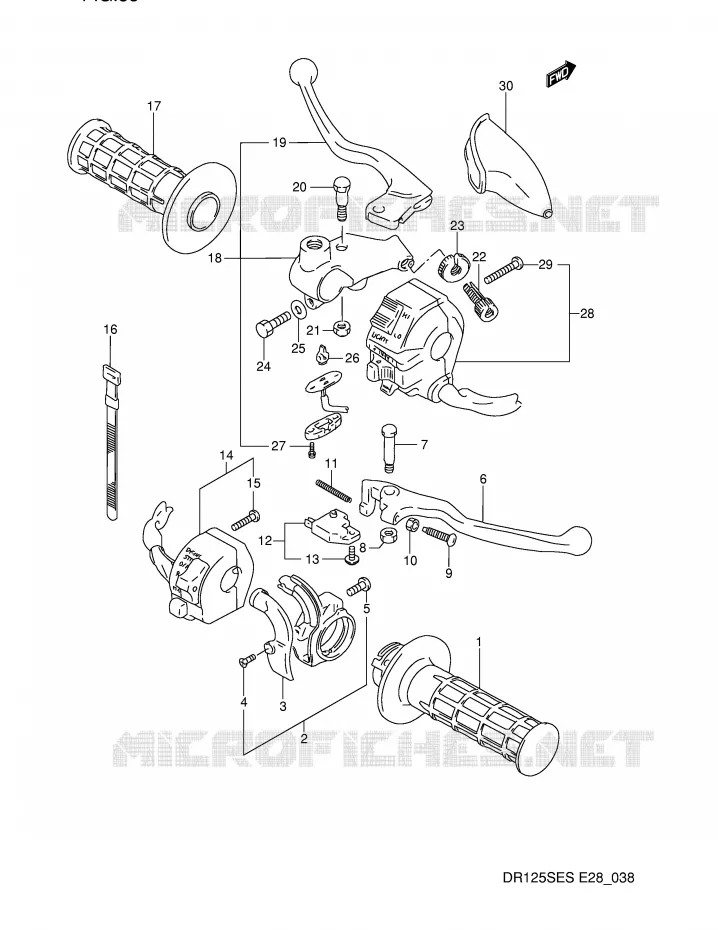 SWITCHES Suzuki MOTO 125 DR 1994  DR125SER(E28)
