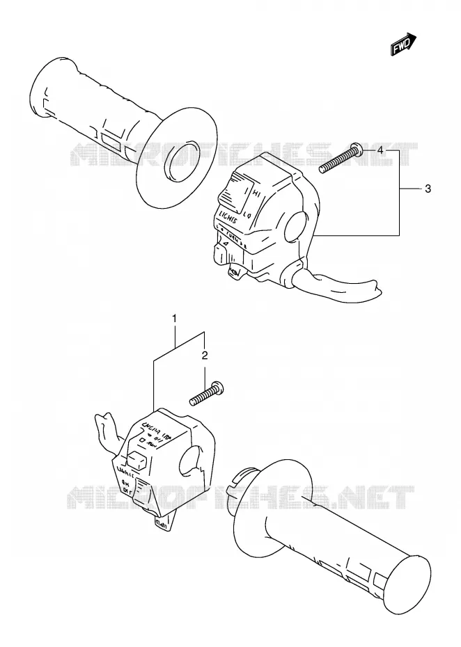 SWITCHES Suzuki MOTO 125 DR 2000  DR125SEY(E4)