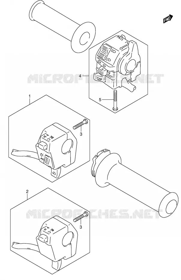 SWITCHES Suzuki MOTO 650 DR 2005  DR650SEK5(E4)