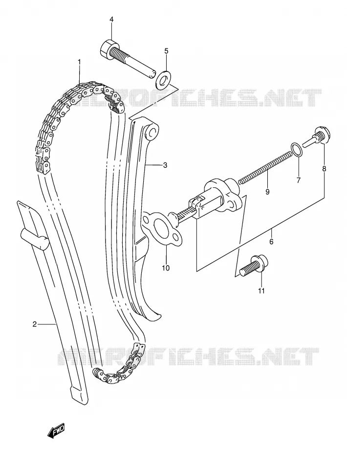 TIMING Suzuki MOTO 250 DR 1992  DR250SN(E24)