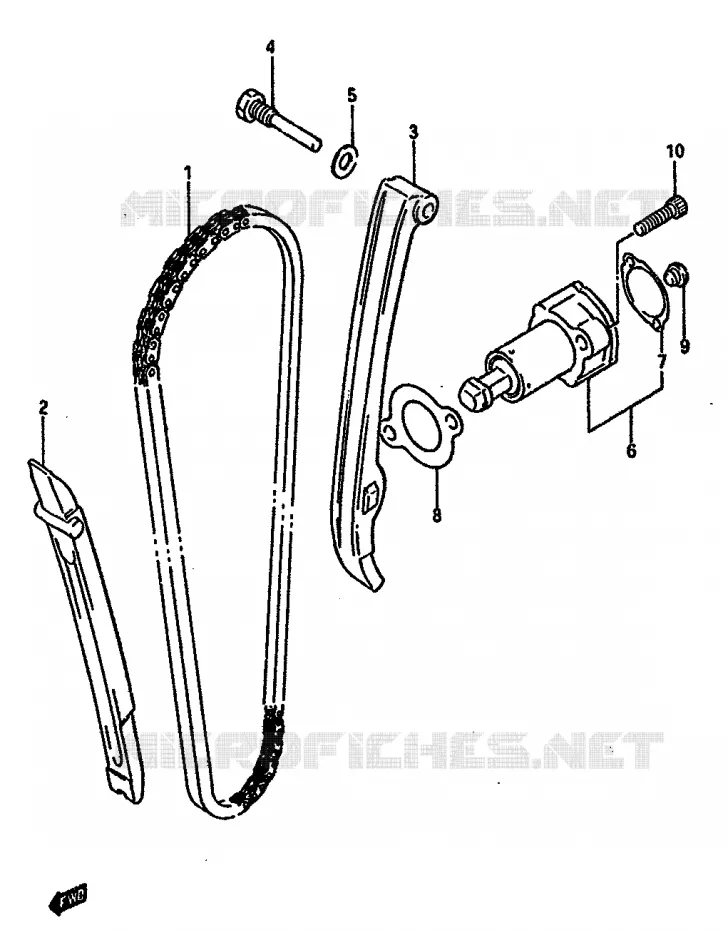 TIMING Suzuki MOTO 600 DR 1986  DR600RG(E2)