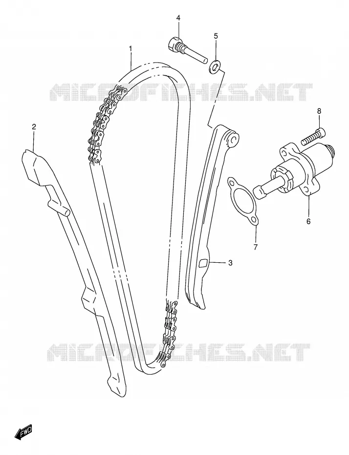TIMING Suzuki MOTO 650 DR 2001  DR650SEUK1(E4)