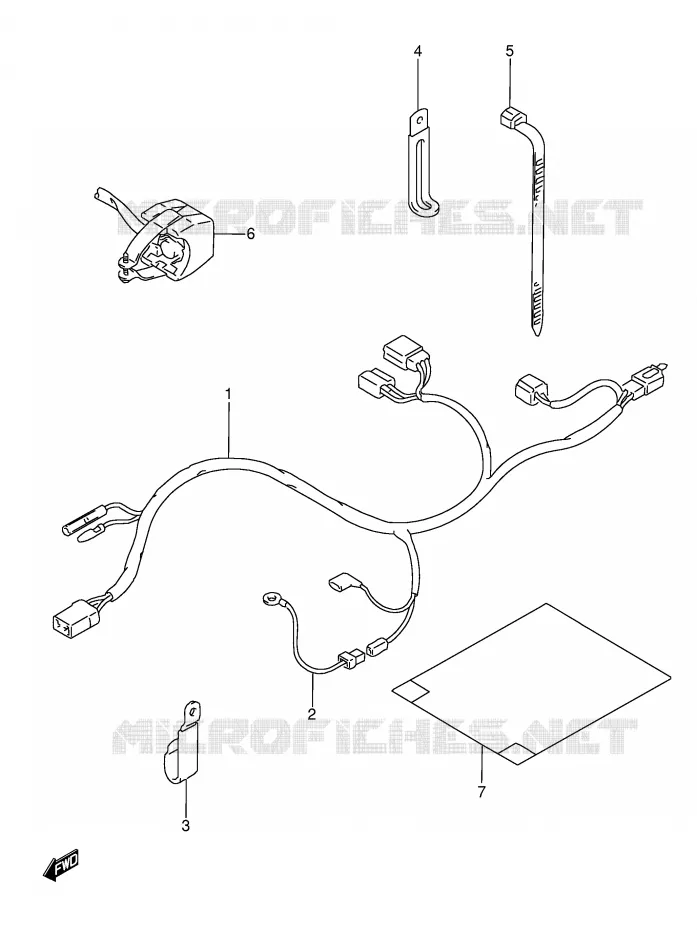 WIRING HARNESS Suzuki MOTO 350 DR 1992  DR350N(E3)