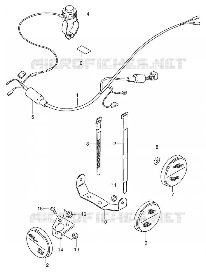 WIRING HARNESS Suzuki MOTO 80 DS 1998  DS80W(E3/E28)