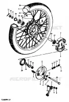 FRONT WHEEL for Suzuki TS-ER 50 1979