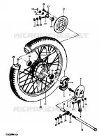 REAR WHEEL for Suzuki TS-ER 50 1979