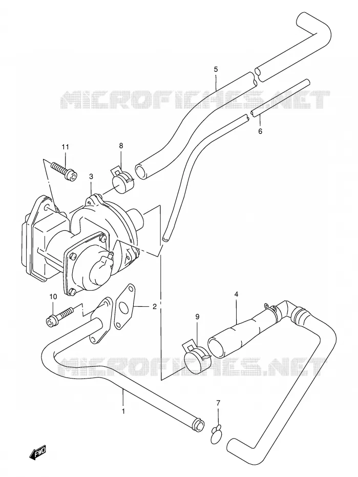 ANTI POLLUTION SYSTEM (E18) Suzuki MOTO 650 FREEWIND 1997  XF650V(E2)