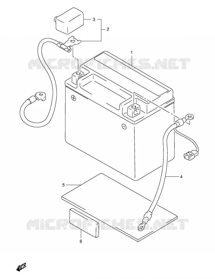 BATTERY Suzuki MOTO 650 FREEWIND 1999  XF650X(E2)