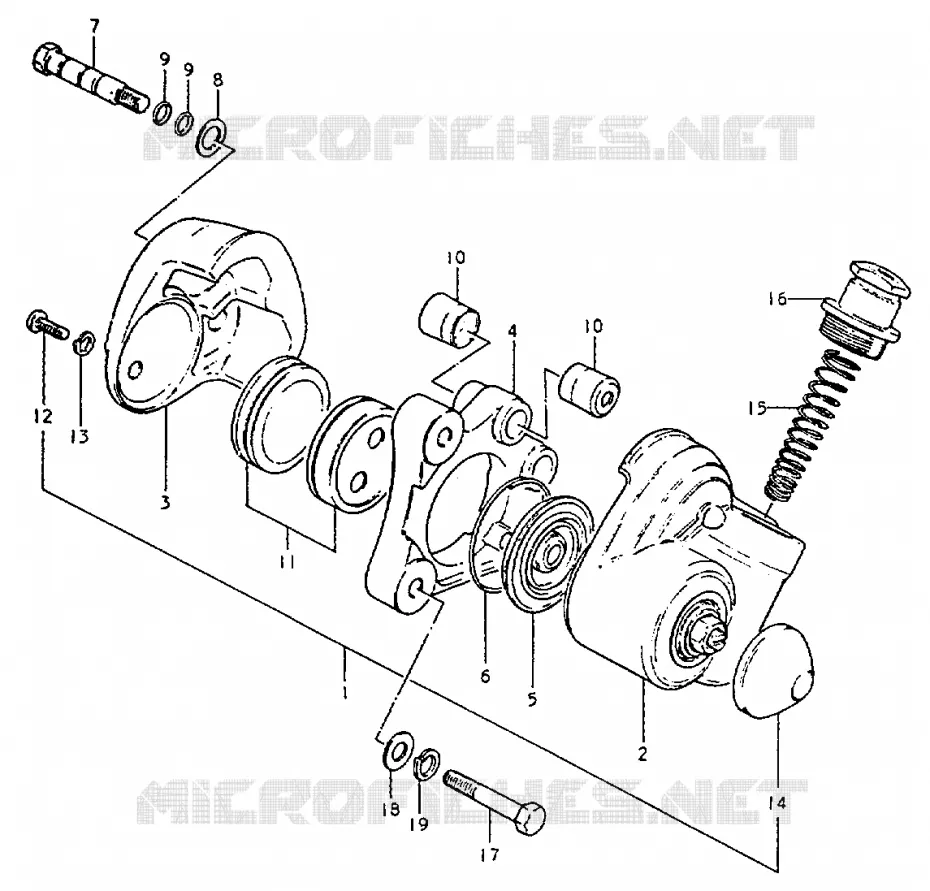 CALIPERS Suzuki MOTO 50 ZR 1999  ZR50KX(X)