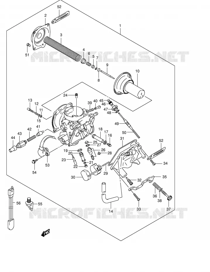 CARBURETOR (MODEL K2/K3/K4) Suzuki MOTO 250 INTRUDER 2002  VL250K2(E2)