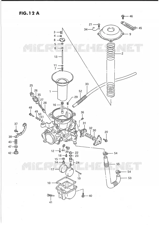 CARBURETOR (REAR)(MODEL S) Suzuki MOTO 1400 INTRUDER 1991  VS1400GLFM(E2)
