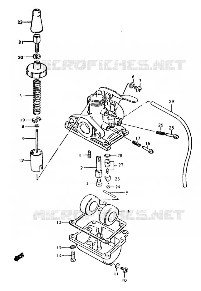 CARBURETOR Suzuki MOTO 50 ZR 1999  ZR50SLKX
