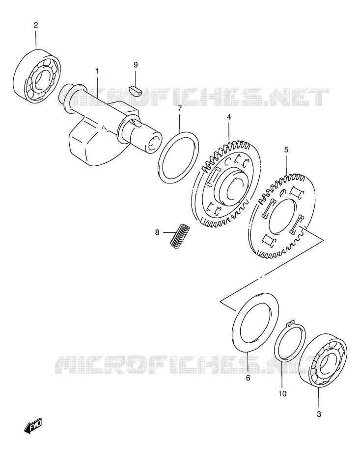 CRANK BALANCER Suzuki MOTO 650 FREEWIND 2000  XF650Y(E2)