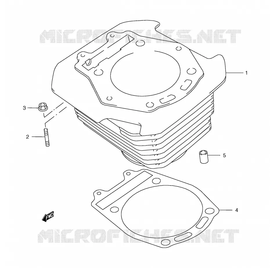 CYLINDER Suzuki MOTO 650 FREEWIND 1997  XF650V(E2)
