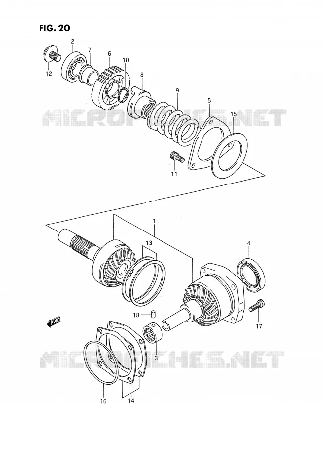 DRIVESHAFT Suzuki MOTO 1400 INTRUDER 1987  VS1400GLPH(E2)