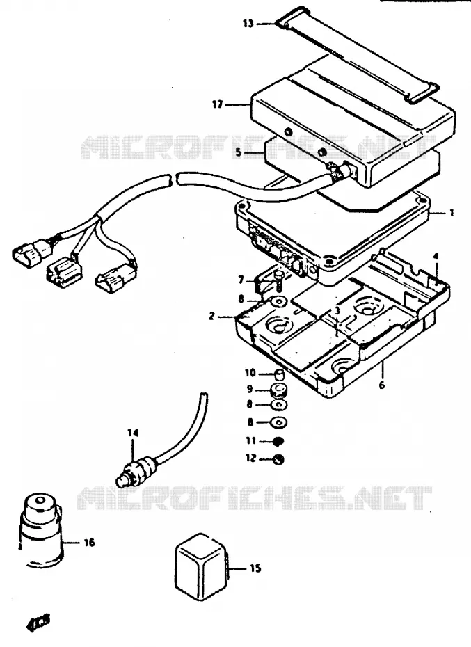 ELECTRONIC CONTROL Suzuki MOTO 650 XN85-T 1983  XN85D