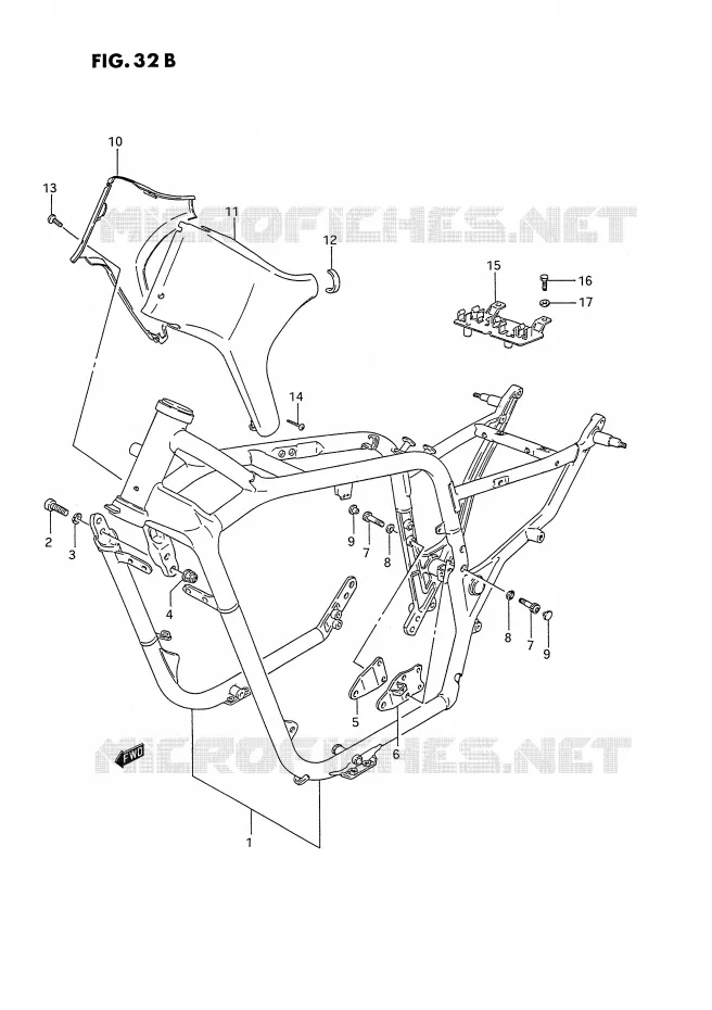 FRAME (MODEL S) Suzuki MOTO 1400 INTRUDER 1992  VS1400GLFN(E2)