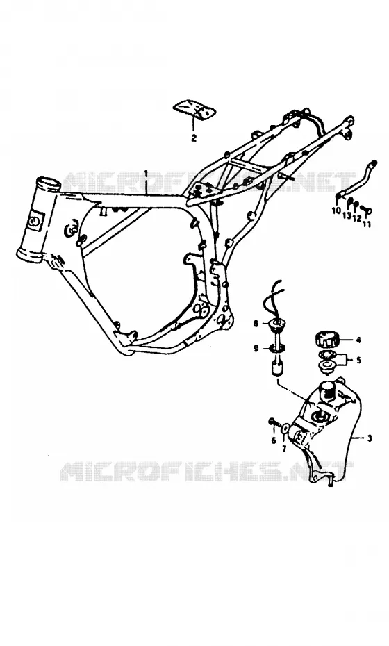FRAME Suzuki MOTO 50 ZR 1992  ZR50KEN