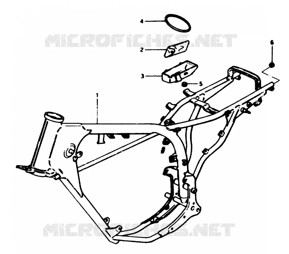 FRAME Suzuki MOTO 50 ZR 1999  ZR50SLKX