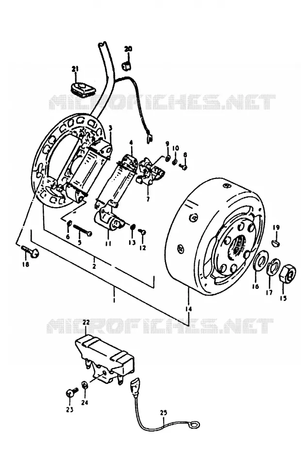 IGNITION (E16) Suzuki MOTO 50 ZR 1992  ZR50KEN