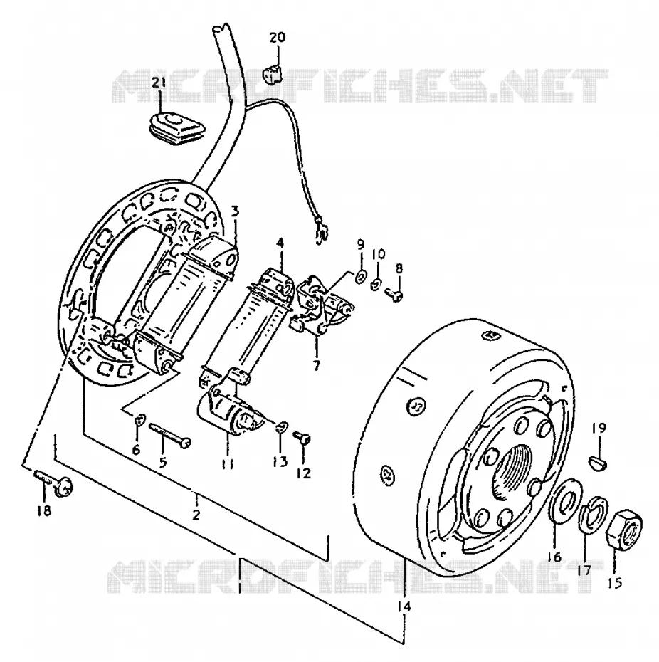 IGNITION Suzuki MOTO 50 ZR 1999  ZR50KX(X)