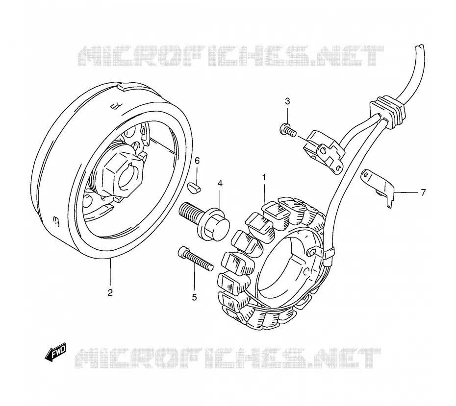 IGNITION Suzuki MOTO 650 FREEWIND 2001  XF650UK1(E2)