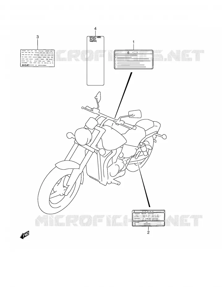 LABEL Suzuki MOTO 800 MARAUDER 2004  VZ800K4(E3/E28)