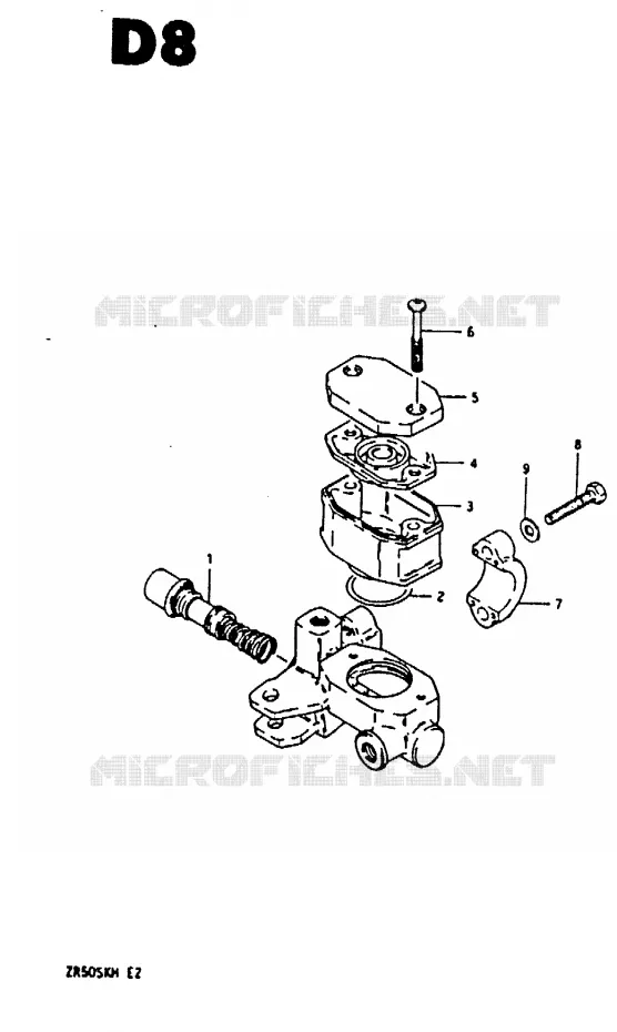 MASTER CYLINDER Suzuki MOTO 50 ZR 1987  ZR50SKH(E/H)