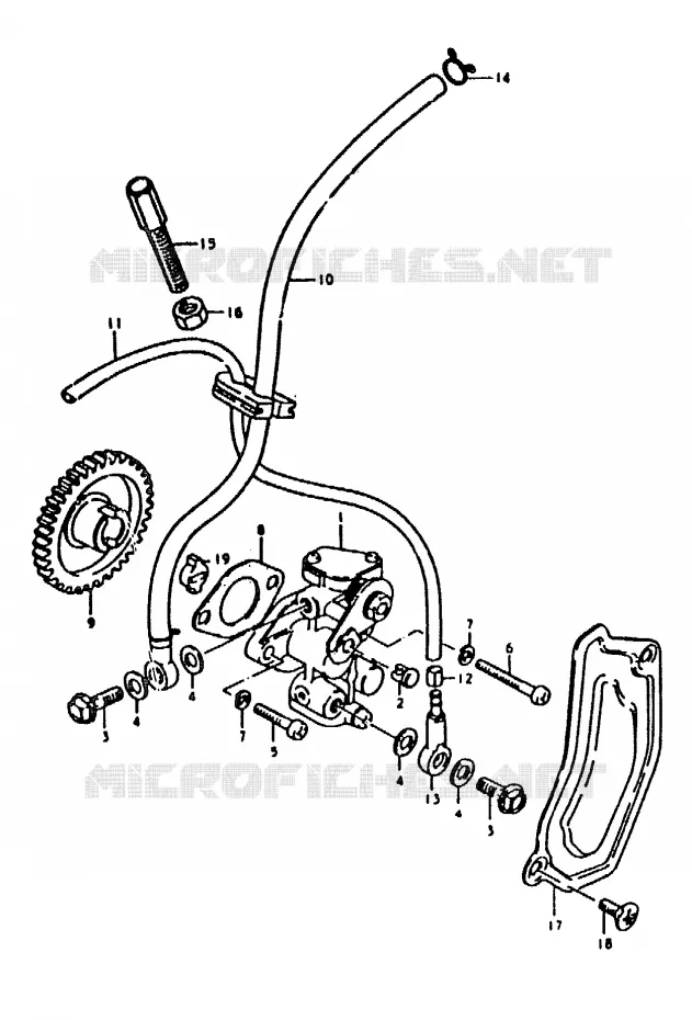 OIL PUMP Suzuki MOTO 50 ZR 1992  ZR50KEN