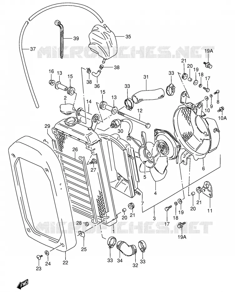 RADIATOR Suzuki MOTO 800 INTRUDER 1992  VS800GLN(E2)