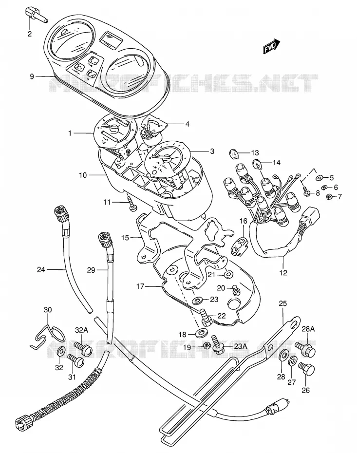 SPEEDOMETER Suzuki MOTO 50 TS-W 1983  TS50WD(E6)