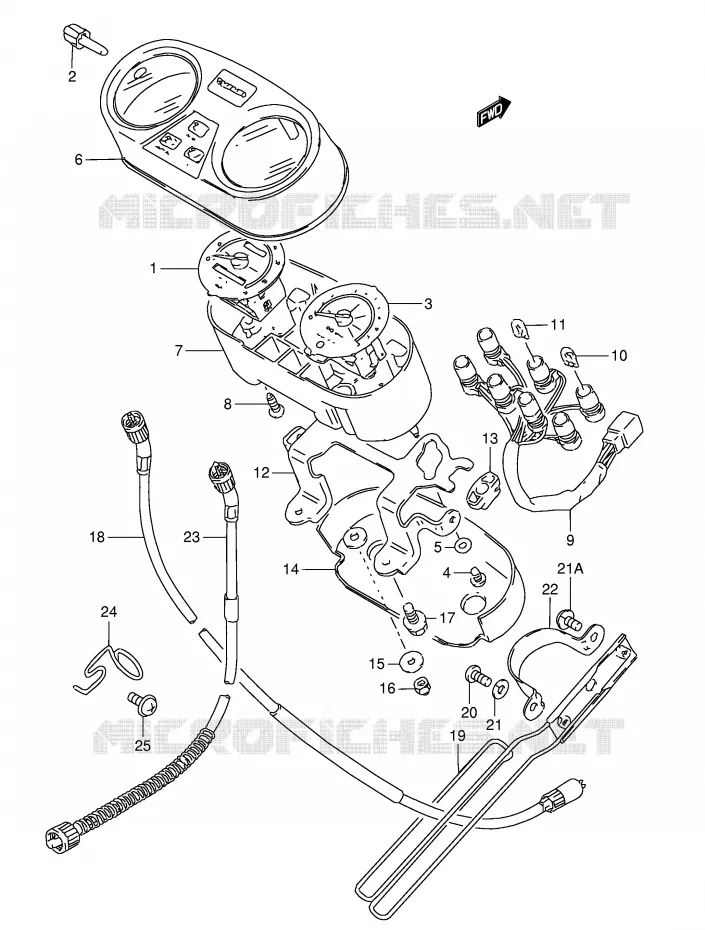 SPEEDOMETER Suzuki MOTO 50 TS-X 1986  TS50XKG(E1)