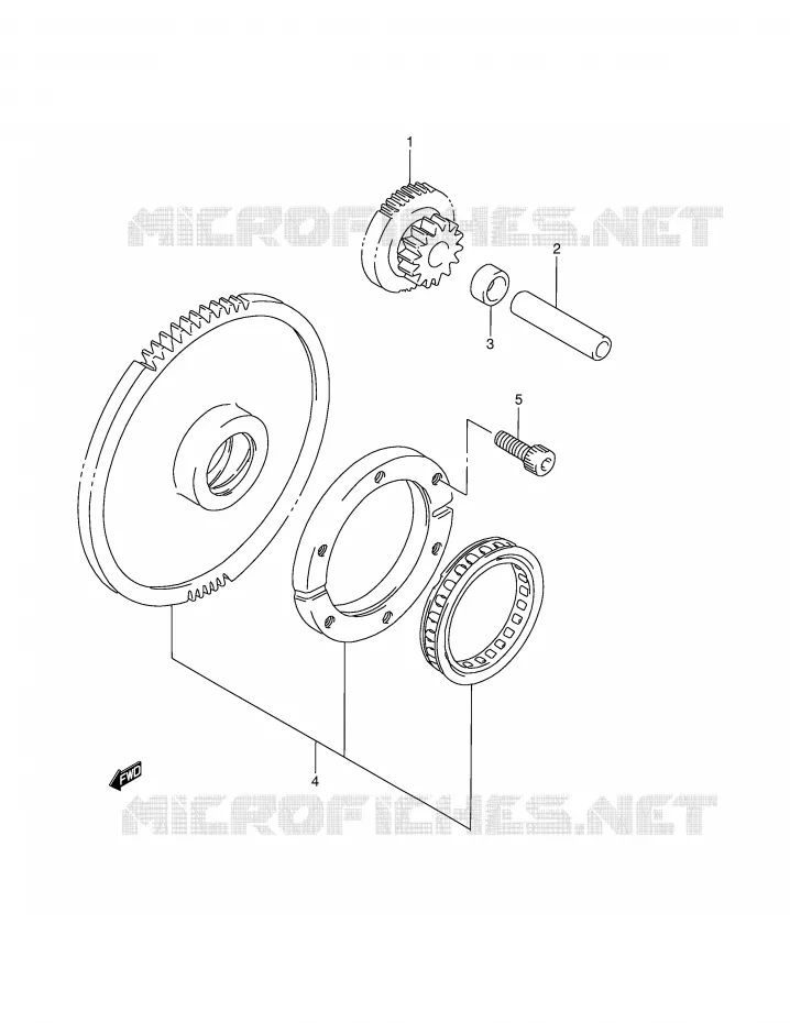 STARTER MOTOR CLUTCH Suzuki MOTO 800 MARAUDER 2004  VZ800K4(E3/E28)